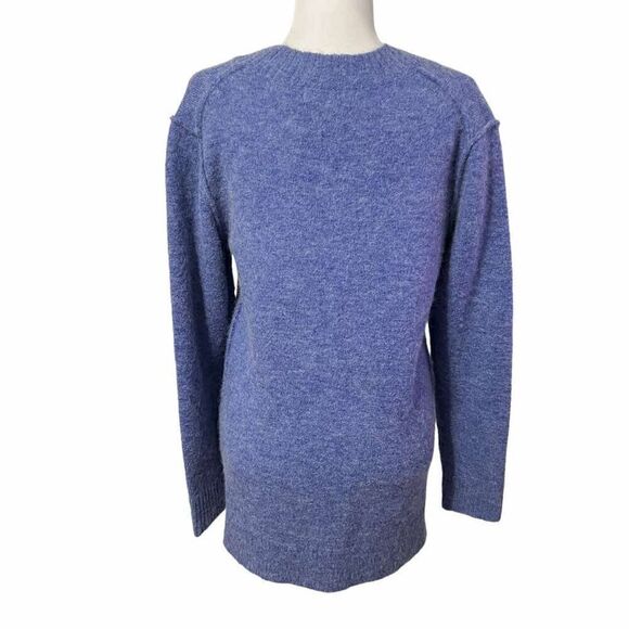 Magaschoni Blue Wool Alpaca Blend Sz XSmall V-Neck Sweater - Picture 6 of 10